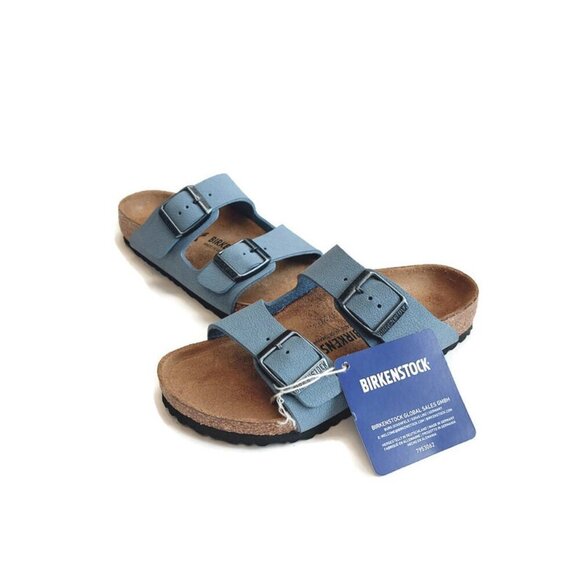 Birkenstock Arizona Birkibuc Sandals Kids Size US C 12 EU 30 Blue NARROW - Picture 6 of 10